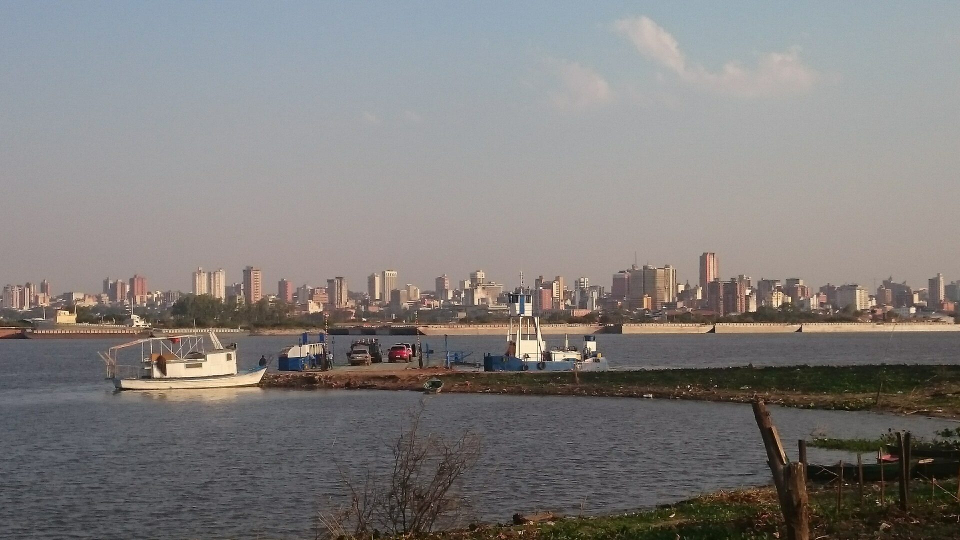 Asunción skyline seen from Chaco'i city, Paraguay. Photo by P. S. F. Freitas, CC BY-SA 4.0 via Wikimedia Commons.