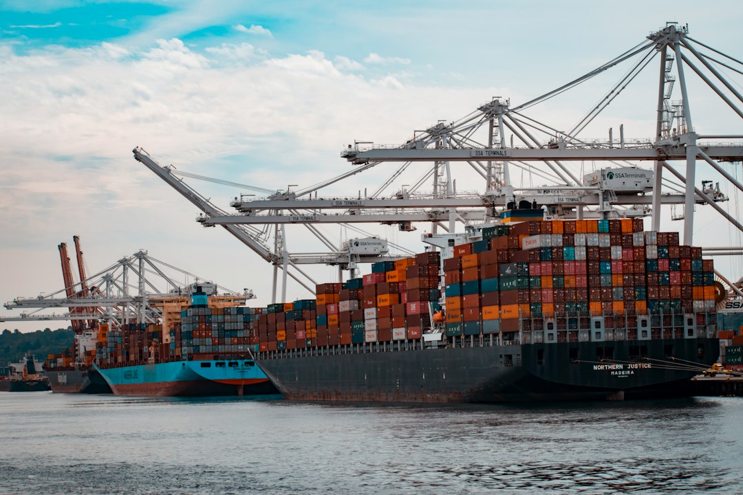 Freight containers on a ship (illustrative image)