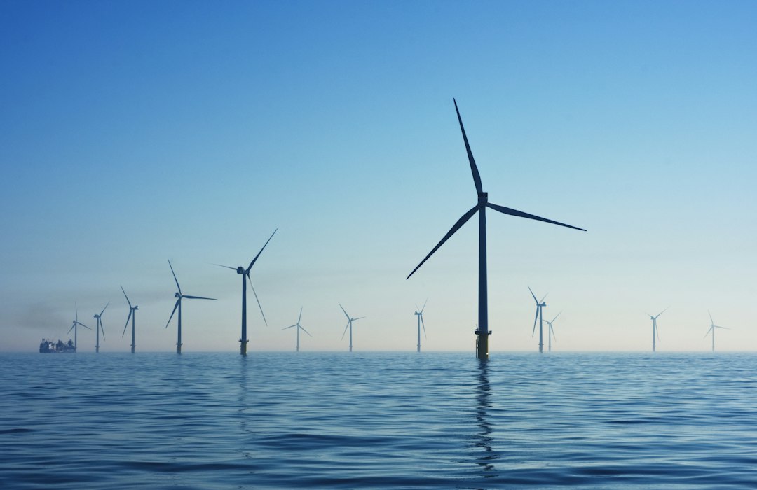 White electric windmill (illustrative image)